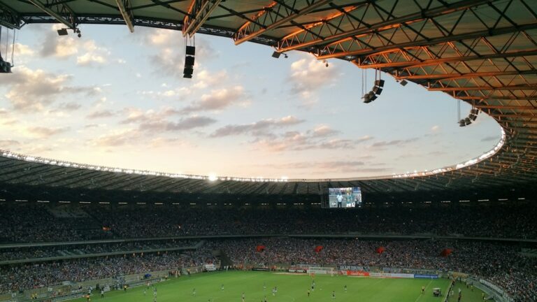 Floodlit football stadium illustrating Nigeria's AFCON qualifying defeat