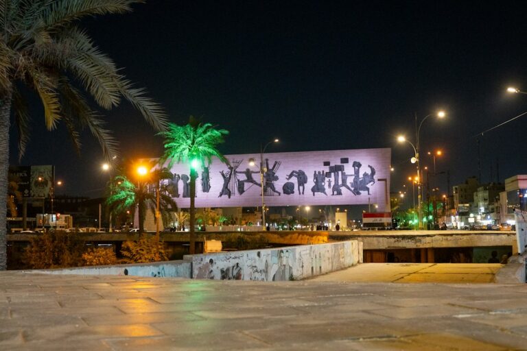 Tahrir Square in Baghdad, Iraq, photographed before the September 2026 US withdrawal.