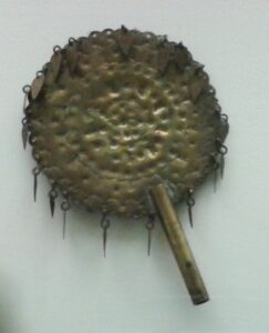 Archive photograph of an abebé associated with Oxum at Museu Nacional, Rio de Janeiro, taken on 10 January 2015.