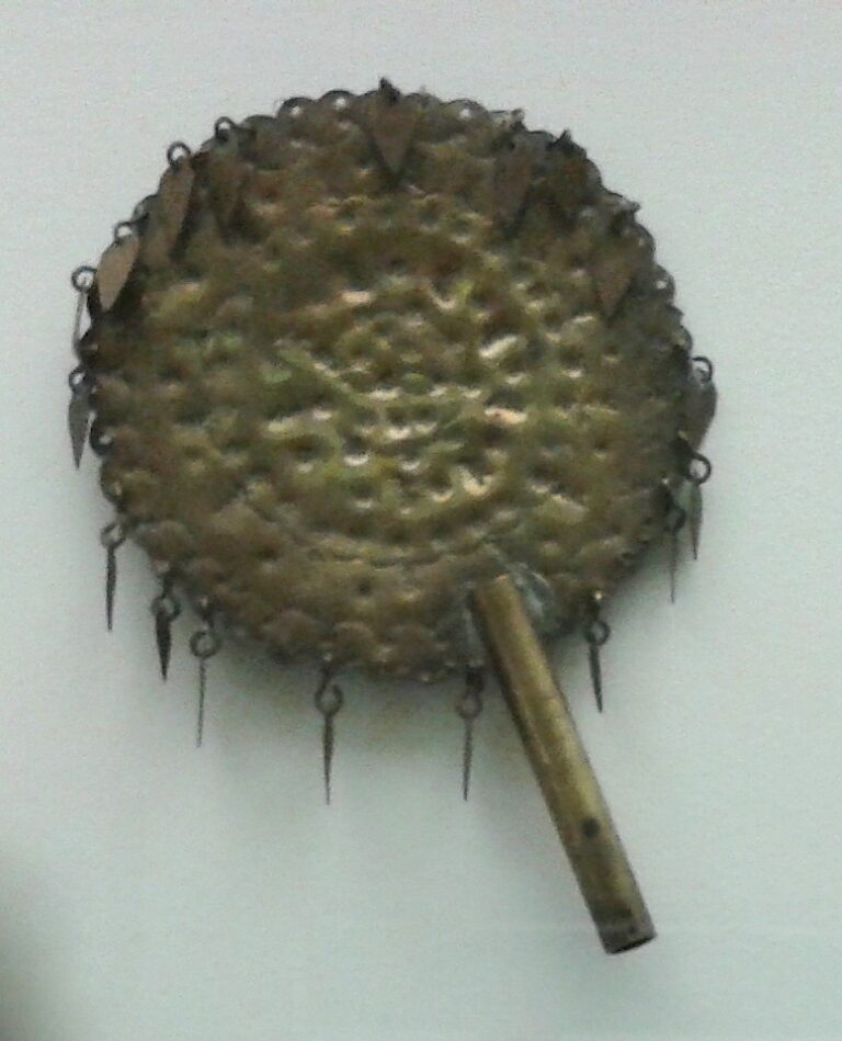 Archive photograph of an abebé associated with Oxum at Museu Nacional, Rio de Janeiro, taken on 10 January 2015.