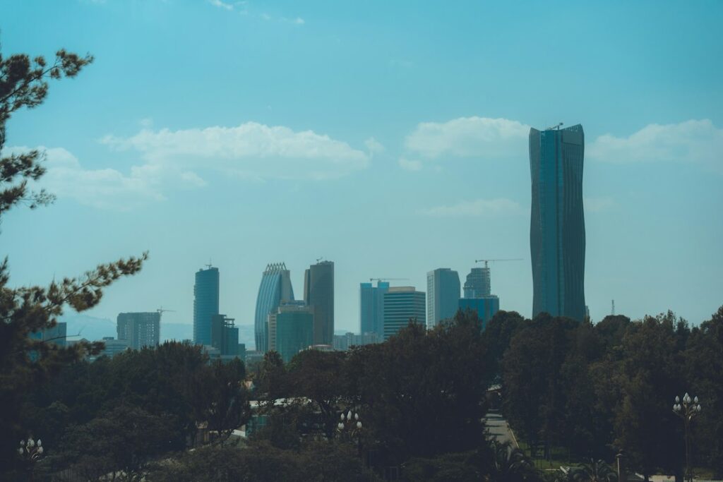 Cityscape of Addis Ababa, Ethiopia