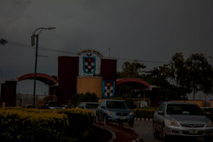 Archive photograph of the entrance to Afe Babalola University, taken in June 2021