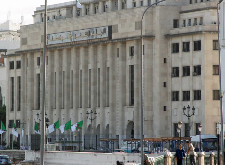 Algeria’s People’s National Assembly building in August 2012; archive location photograph, not the October 2026 deployment vote.