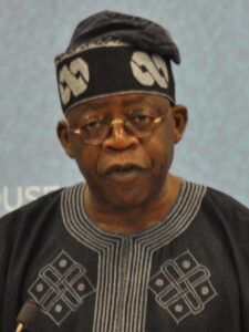 Bola Tinubu speaking at Chatham House in July 2011
