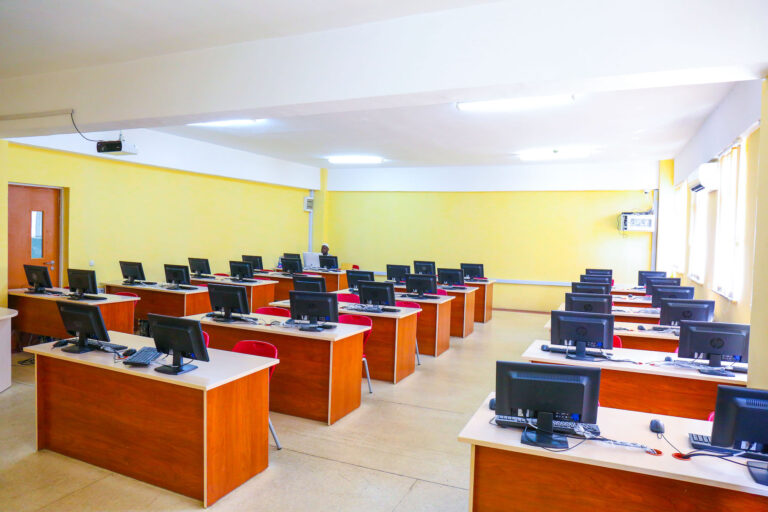 Computer laboratory at Nile University of Nigeria in June 2021; archive illustration, not an Airtel or UNICEF-supported classroom