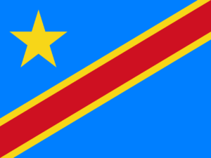 Flag of the Democratic Republic of the Congo, used as an illustration for the Bafwasende report