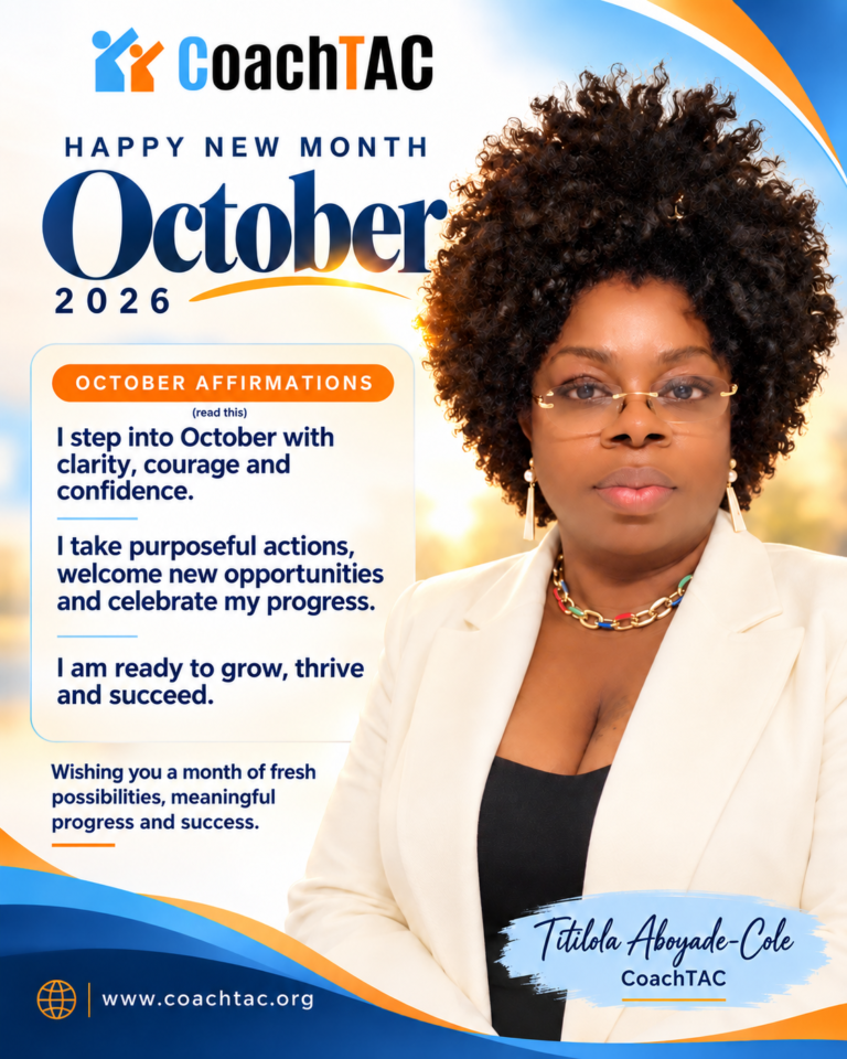October affirmation graphic encouraging a focused 90-day reset for the final quarter of the year