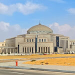 Egyptian Parliament building in the new administrative capital, photographed in December 2025