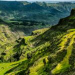 Ethiopian highland landscape representing the country’s northern border region