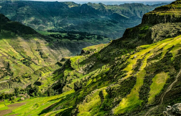 Ethiopian highland landscape representing the country’s northern border region