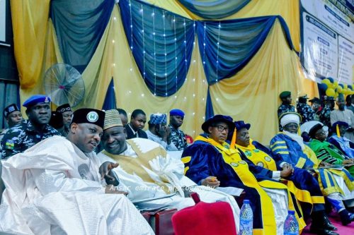 TETFund Executive Secretary Sonny Echono representing President Tinubu at the Federal University of Health Sciences Azare convocation