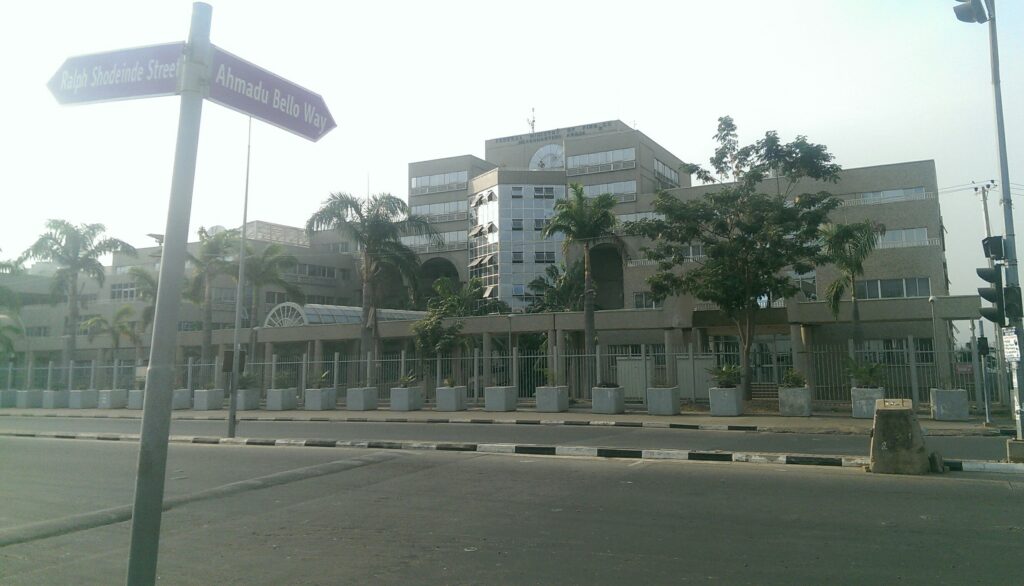 Federal Ministry of Finance headquarters in Abuja, photographed in January 2018
