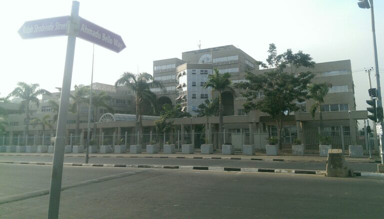 Federal Ministry of Finance headquarters in Abuja, photographed in January 2018