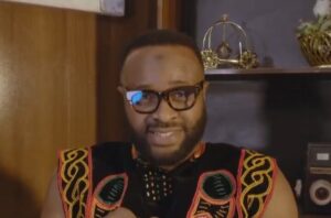 Femi Adebayo in a promotional image for the Jagun Jagun 2 cast announcement