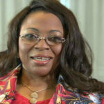Folorunso Alakija wearing glasses in an archival portrait dated 16 April 2019