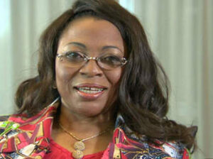 Folorunso Alakija wearing glasses in an archival portrait dated 16 April 2019