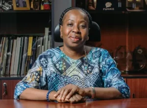 Funke Opeke, founder of MainOne, in a Harvard Business School interview portrait