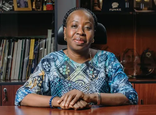 Funke Opeke, founder of MainOne, in a Harvard Business School interview portrait