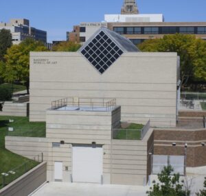 Archive exterior photograph of the Haggerty Museum of Art in Milwaukee, taken on 28 September 2012.