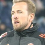 Harry Kane during Bayern Munich’s friendly at Salzburg in January 2025