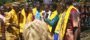 Traditional procession at an Igede-Ekiti cultural celebration