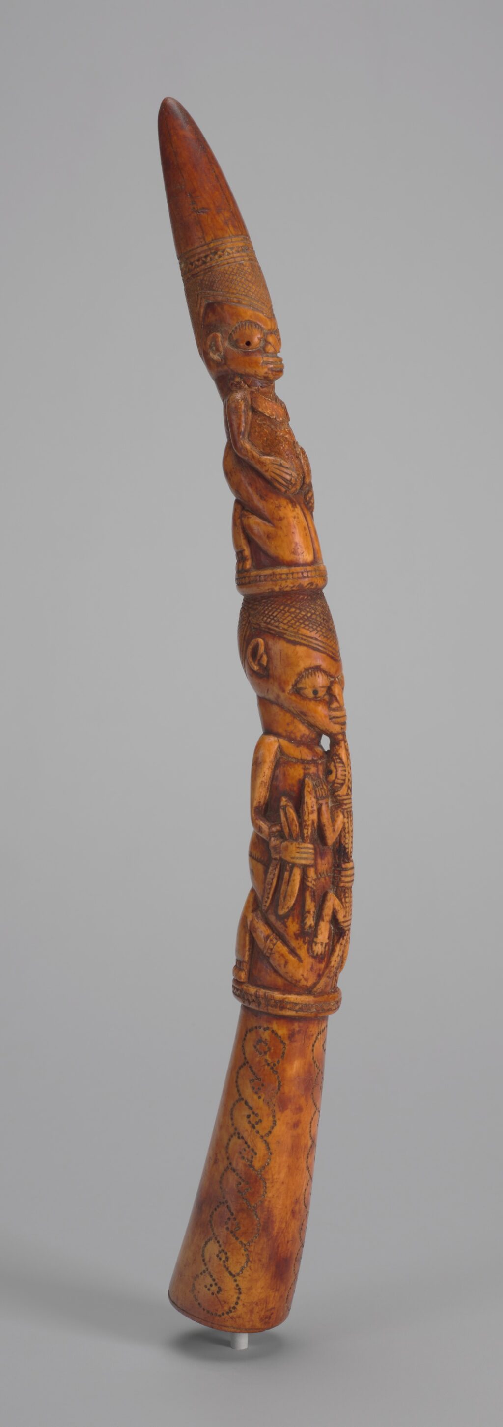 Ivory Iroke Ifá divination tapper by an unidentified Yoruba artist, Art Institute of Chicago, object 2000.316
