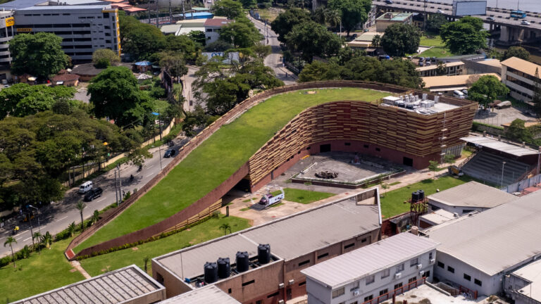 Aerial view of the John Randle Centre for Yoruba Culture and History in Lagos, 15 November 2024; not a portrait of Qudus Onikeku