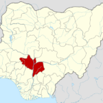 Illustrative map highlighting Kogi State within Nigeria, created in 2010; not a festival photograph or venue map