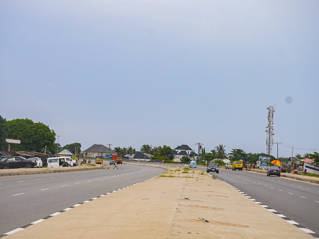 Traffic on the Lagos-Badagry expressway in June 2025, archive location photograph
