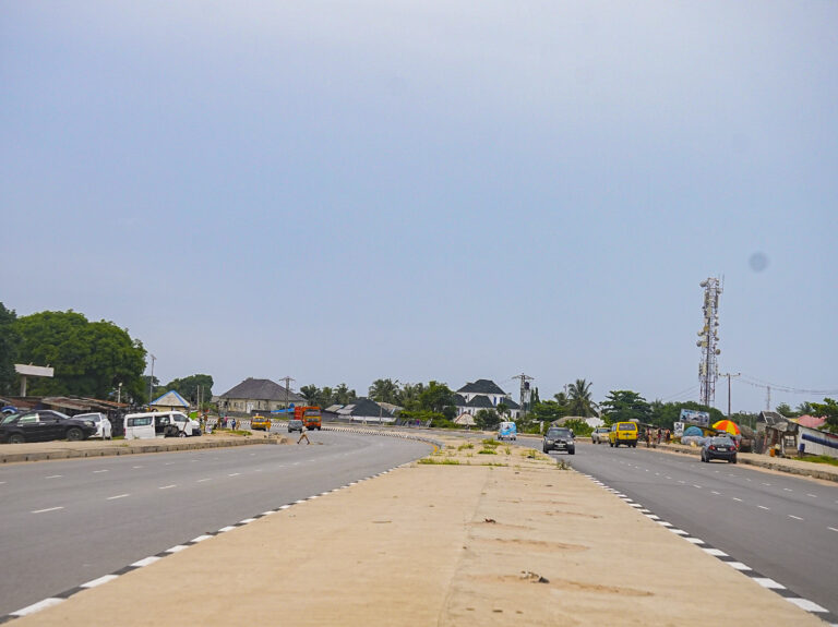 Traffic on the Lagos-Badagry expressway in June 2025, archive location photograph