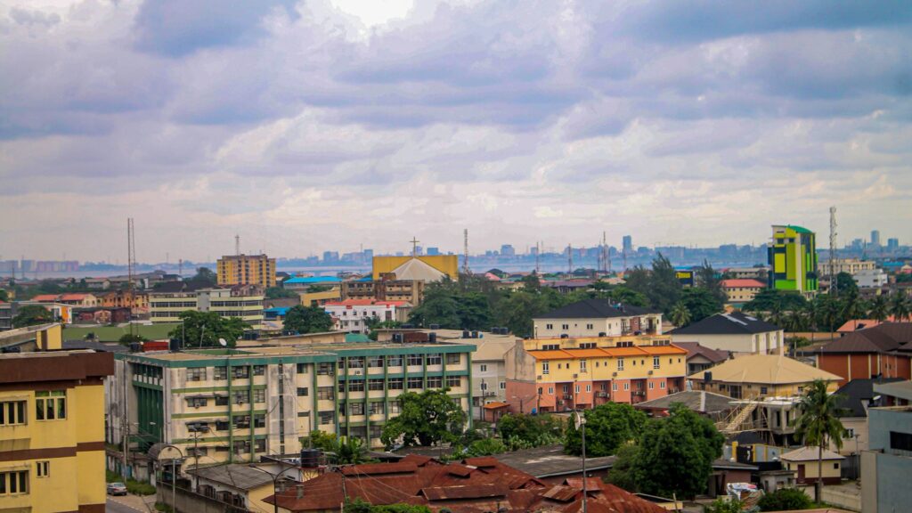 City skyline in Lagos, Nigeria, illustrating the state spending report
