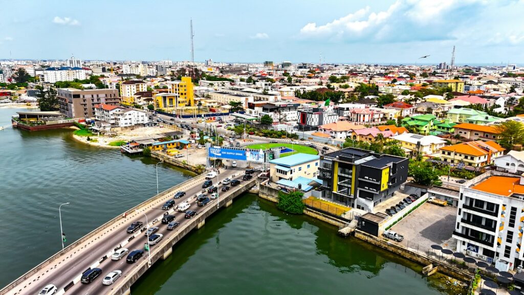 Aerial view of the Lekki-Ikoyi Link Bridge illustrating infrastructure investment in Nigeria