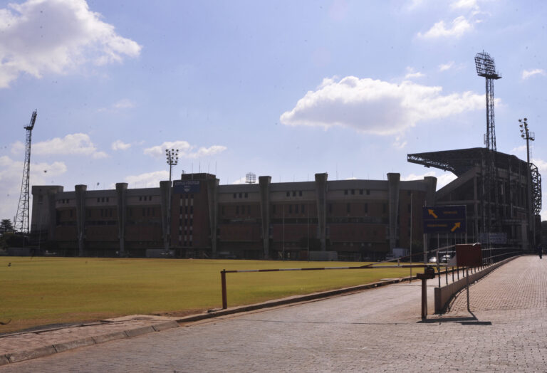Archive exterior photograph of Loftus Versfeld stadium in Pretoria, 6 July 2010; not the October 2026 Wiliete match