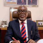 Ondo State Governor Lucky Aiyedatiwa seated in his office in April 2025