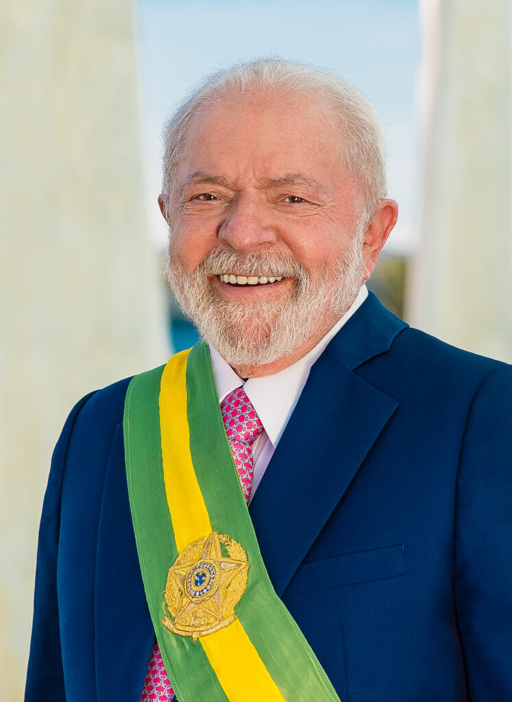Luiz Inácio Lula da Silva in his official presidential portrait, 16 February 2023. Archive photograph.