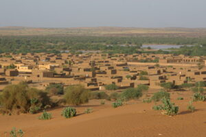 Archival view of Ménaka, Mali, in October 2007; not the reported attack