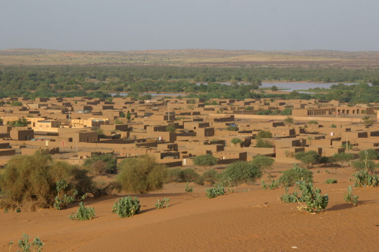 Archival view of Ménaka, Mali, in October 2007; not the reported attack