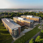 MidKent College’s Medway campus in Gillingham, photographed by Phil Pead on 18 May 2014; archive location image, not the Timeless Ties exhibition