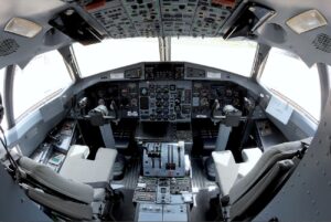 Cockpit of a Nigerian Air Force ATR-42-500MP aircraft