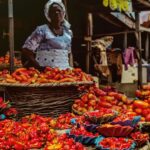 A market trader in Nigeria, illustrating the civilians affected by the Zamfara market convoy ambush