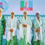 Oluremi Tinubu, centre, with RHI board members at the stakeholders meeting in Abuja on 29 October 2026