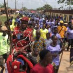 Participants in traditional dress at a previous Oronna Ilaro Festival in Ogun State
