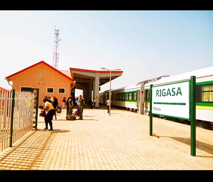 Rigasa railway station on the existing Kaduna-Abuja route in August 2020; archive location image, not the October 2026 inspection or unfinished extension.