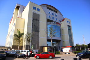 Silverbird Galleria cinema building in Abuja, photographed on 19 November 2021. Archive location image.