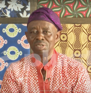Tunde Kelani during a Plus TV Africa interview in October 2019