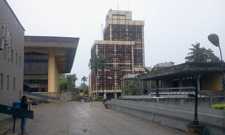 Senate Building at the University of Lagos, photographed in May 2017