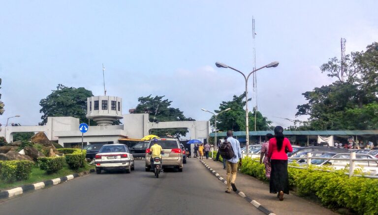 University of Ibadan entrance in August 2016, an archival location photograph, not the 2026 festival