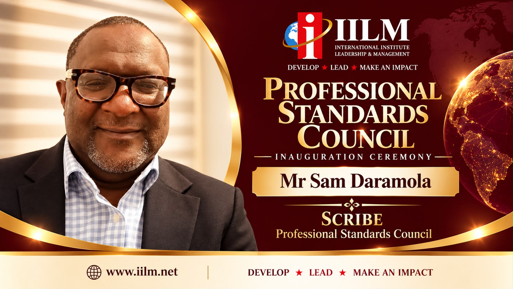 Mr Sam Daramola, Scribe of the IILM Professional Standards Council