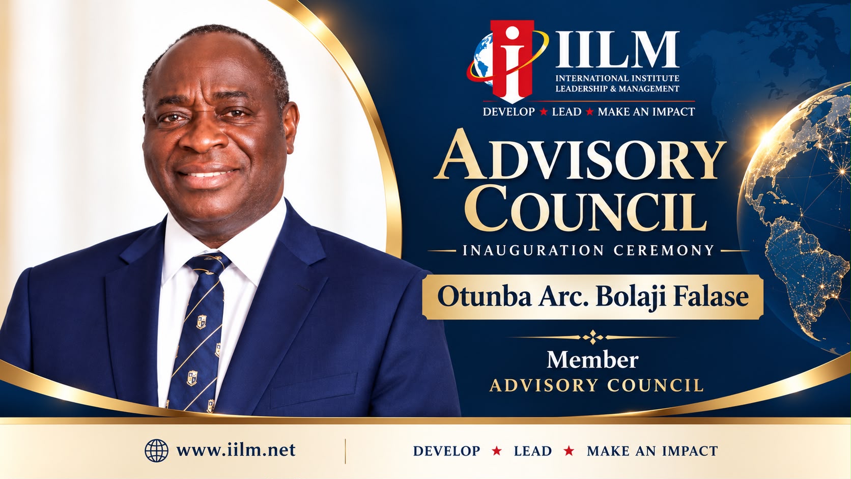 Otunba Arc. Bolaji Falase, IILM Advisory Council